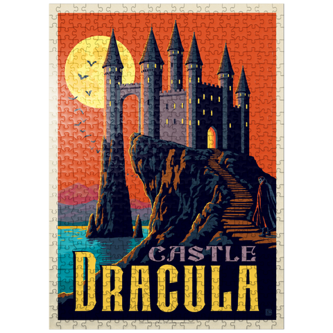 puzzleplate Castle Dracula Moonlit Gothic Mystery 500 Jigsaw Puzzle