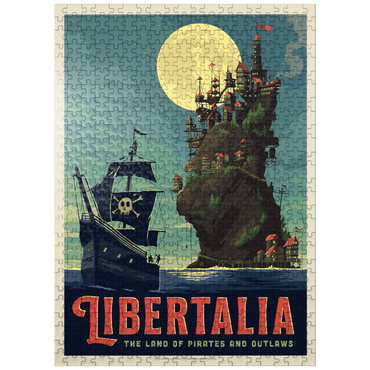 puzzleplate Libertalia: The Pirate Paradise 500 Jigsaw Puzzle