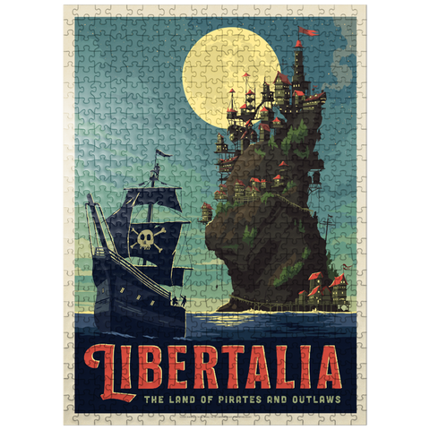 puzzleplate Libertalia: The Pirate Paradise 500 Jigsaw Puzzle