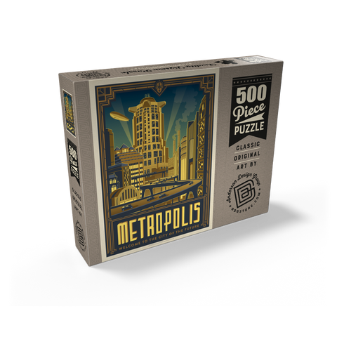 Metropolis: City Of The Future 500 Jigsaw Puzzle box view2