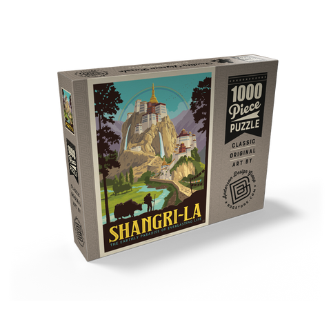 Shangri La Mountain Paradise Serenity 1000 Jigsaw Puzzle box view2