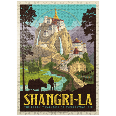 puzzleplate Shangri La Mountain Paradise Serenity 500 Jigsaw Puzzle