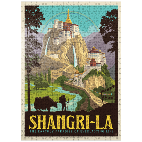 puzzleplate Shangri La Mountain Paradise Serenity 500 Jigsaw Puzzle