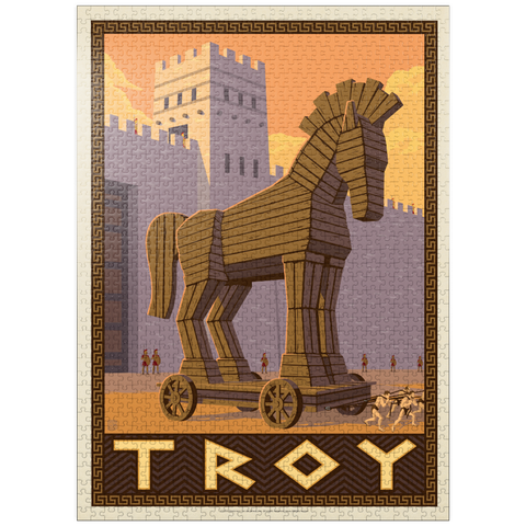 puzzleplate Troy: Gift Of The Trojan Horse 1000 Jigsaw Puzzle