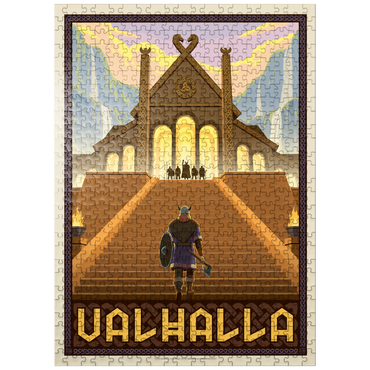 puzzleplate Valhalla Viking Hall Epic Ascent 500 Jigsaw Puzzle