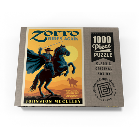Zorro Rides Again: Johston McCulley 1000 Jigsaw Puzzle box view3
