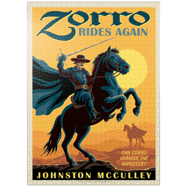 puzzleplate Zorro Rides Again: Johston McCulley 1000 Jigsaw Puzzle