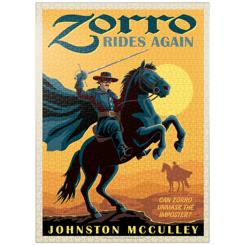 puzzleplate Zorro Rides Again: Johston McCulley 1000 Jigsaw Puzzle