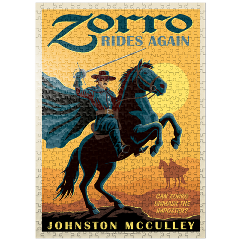 puzzleplate Zorro Rides Again: Johston McCulley 500 Jigsaw Puzzle