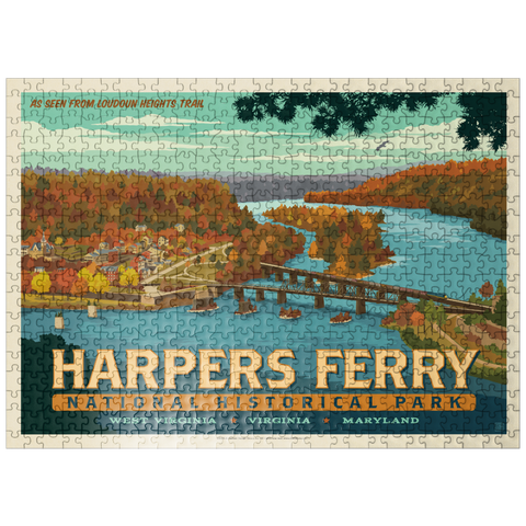 puzzleplate Harpers Ferry National Historical Park: Loudoun Heights Trail 500 Jigsaw Puzzle