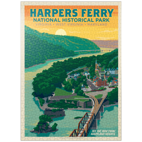 puzzleplate Harpers Ferry National Historical Park: Maryland Heights 1000 Jigsaw Puzzle