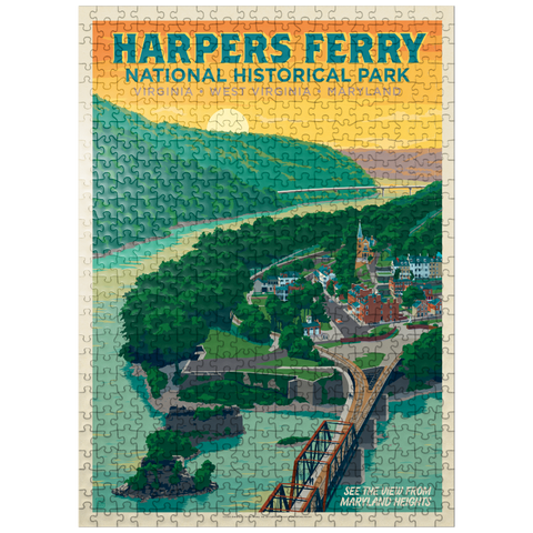 puzzleplate Harpers Ferry National Historical Park: Maryland Heights 500 Jigsaw Puzzle