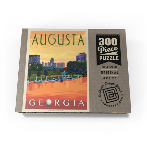 Augusta Georgia Riverfront Sunset Charm 300 Jigsaw Puzzle box view3