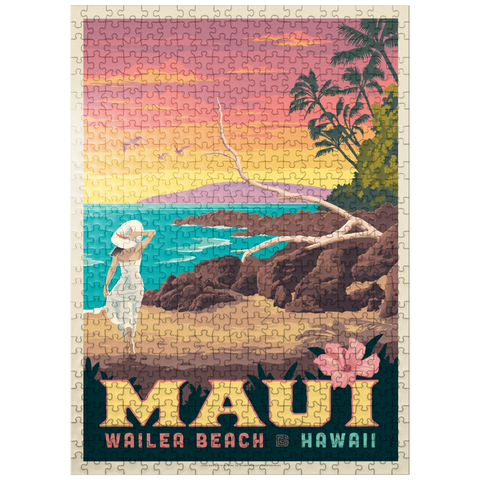 puzzleplate Hawai'i: Maui (Wailea Beach) 500 Jigsaw Puzzle