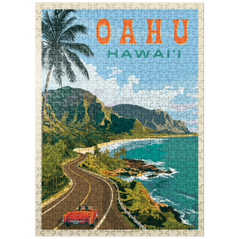 puzzleplate Hawaii: Oahu (North Shore Drive) 500 Jigsaw Puzzle