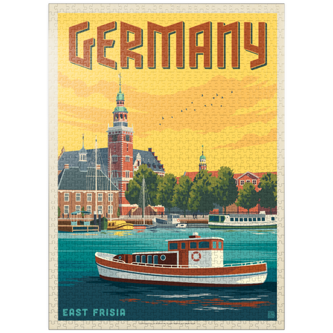 puzzleplate Germany: Leer, East Frisia 1000 Jigsaw Puzzle