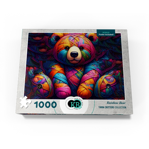 Rainbow Bear: Yarn Critters Collection 1000 Jigsaw Puzzle box view3
