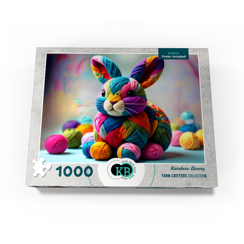 Rainbow Bunny: Yarn Critters Collection 1000 Jigsaw Puzzle box view3