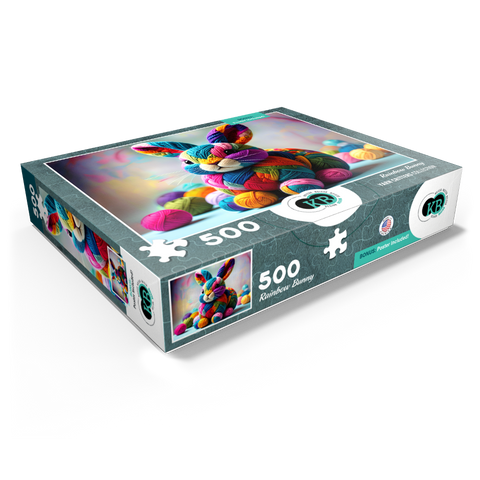 Rainbow Bunny: Yarn Critters Collection 500 Jigsaw Puzzle box view1