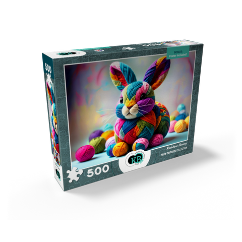 Rainbow Bunny: Yarn Critters Collection 500 Jigsaw Puzzle box view2