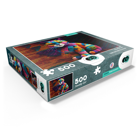 Sneaky Cat: Yarn Critters Collection 500 Jigsaw Puzzle box view1