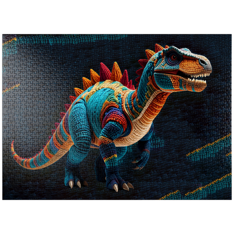 puzzleplate Dinosaur: Yarn Critters Collection 1000 Jigsaw Puzzle