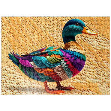 puzzleplate Duck: Yarn Critters Collection 500 Jigsaw Puzzle