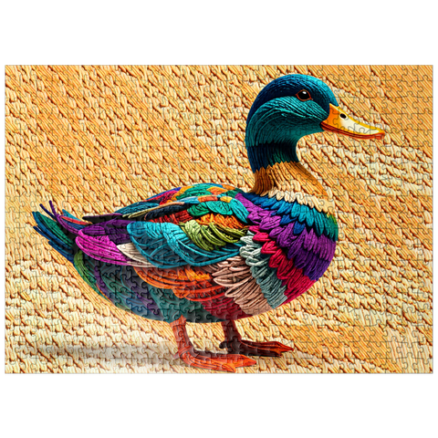 puzzleplate Duck: Yarn Critters Collection 500 Jigsaw Puzzle