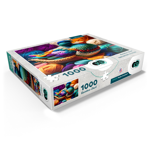 Rainbow Duck: Yarn Critters Collection 1000 Jigsaw Puzzle box view1