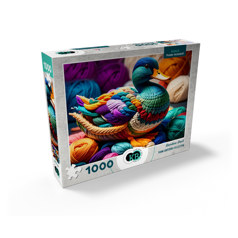 Rainbow Duck: Yarn Critters Collection 1000 Jigsaw Puzzle box view2