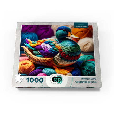 Rainbow Duck: Yarn Critters Collection 1000 Jigsaw Puzzle box view3