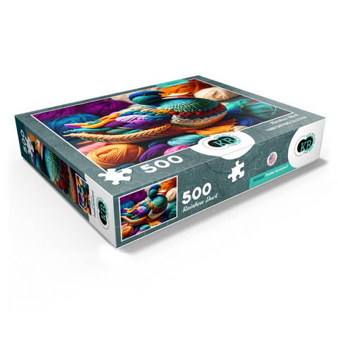 Rainbow Duck: Yarn Critters Collection 500 Jigsaw Puzzle box view1