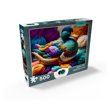 Rainbow Duck: Yarn Critters Collection 500 Jigsaw Puzzle box view2