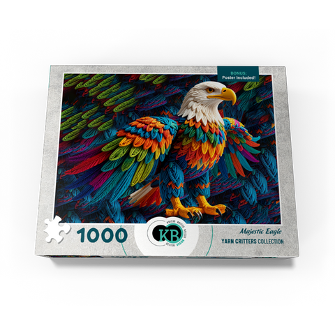 Majestic Eagle: Yarn Critters Collection 1000 Jigsaw Puzzle box view3