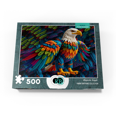 Majestic Eagle: Yarn Critters Collection 500 Jigsaw Puzzle box view3