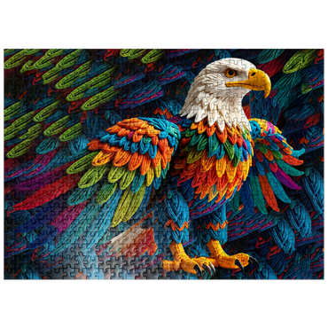 puzzleplate Majestic Eagle: Yarn Critters Collection 500 Jigsaw Puzzle