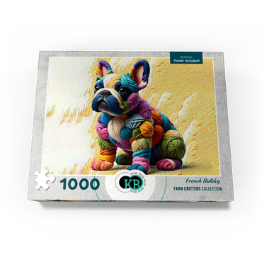 French Bulldog: Yarn Critters Collection 1000 Jigsaw Puzzle box view3