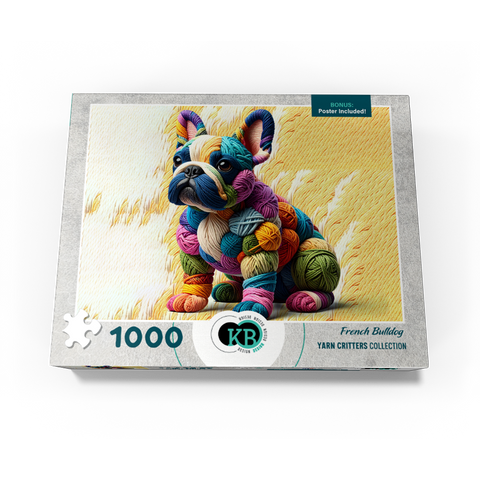 French Bulldog: Yarn Critters Collection 1000 Jigsaw Puzzle box view3