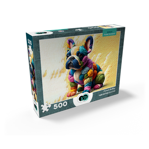 French Bulldog: Yarn Critters Collection 500 Jigsaw Puzzle box view2