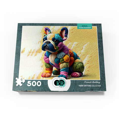French Bulldog: Yarn Critters Collection 500 Jigsaw Puzzle box view3
