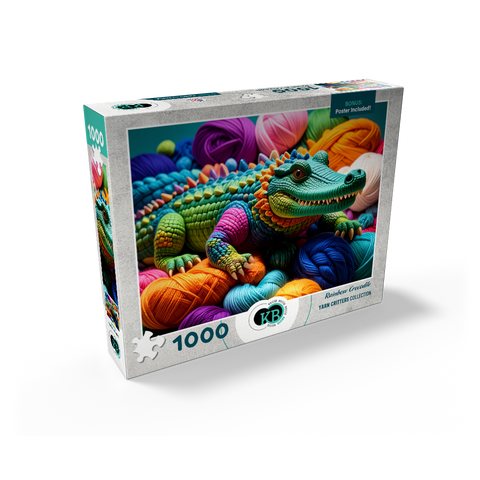 Rainbow Crocodile: Yarn Critters Collection 1000 Jigsaw Puzzle box view2