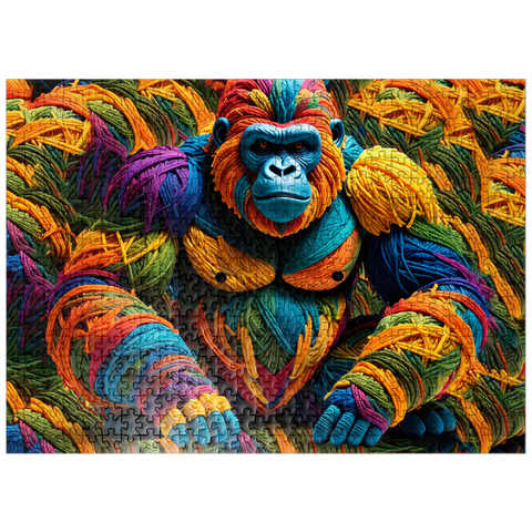 puzzleplate Gorilla: Yarn Critters Collection 500 Jigsaw Puzzle