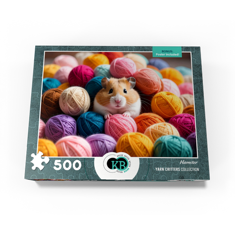 Hamster: Yarn Critters Collection 500 Jigsaw Puzzle box view3