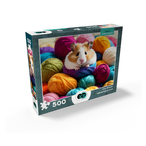 Cozy Hamster: Yarn Critters Collection 500 Jigsaw Puzzle box view2