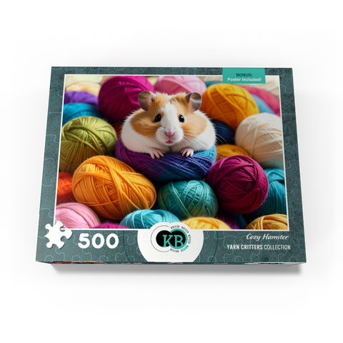 Cozy Hamster: Yarn Critters Collection 500 Jigsaw Puzzle box view3