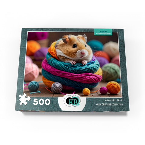 Hamster Ball: Yarn Critters Collection 500 Jigsaw Puzzle box view3