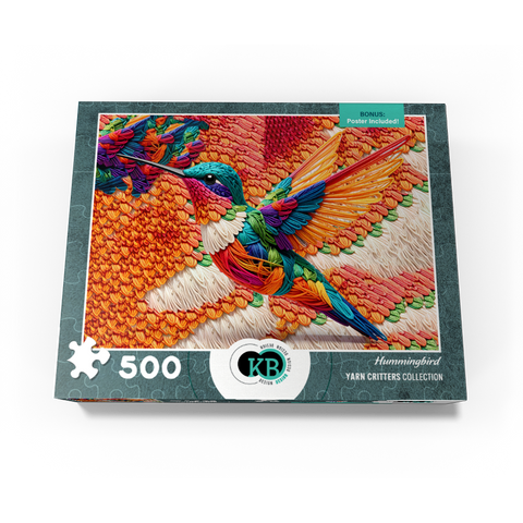 Hummingbird: Yarn Critters Collection 500 Jigsaw Puzzle box view3