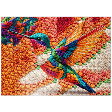 puzzleplate Hummingbird: Yarn Critters Collection 500 Jigsaw Puzzle