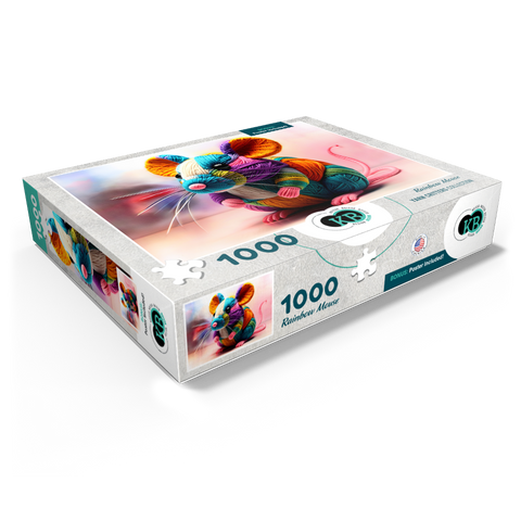 Rainbow Mouse: Yarn Critters Collection 1000 Jigsaw Puzzle box view1
