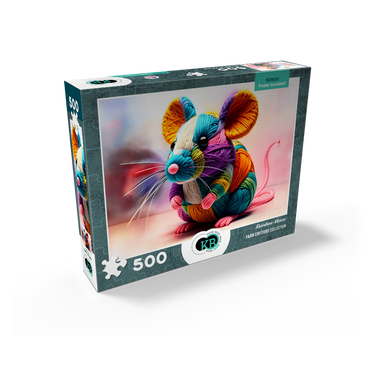 Rainbow Mouse: Yarn Critters Collection 500 Jigsaw Puzzle box view2